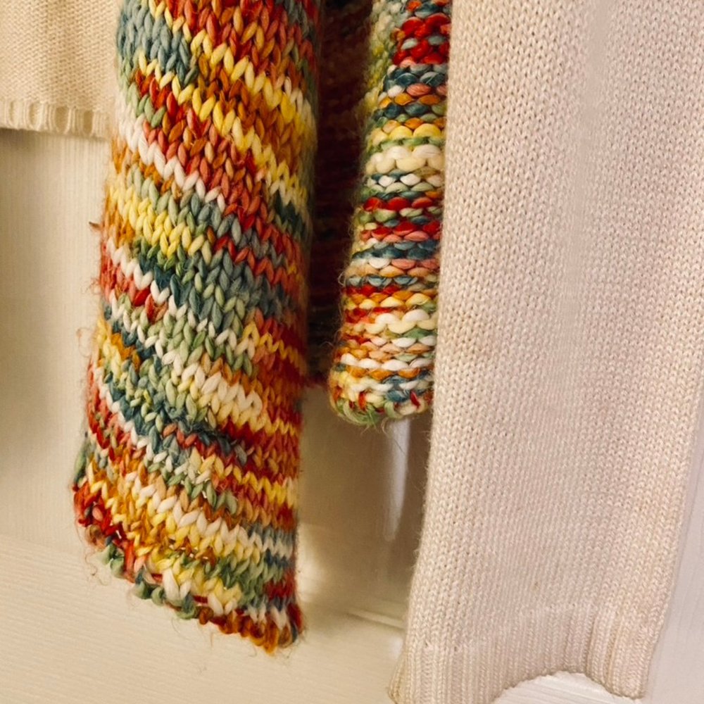 Colorful No Button Sweater - Picture 5 of 7